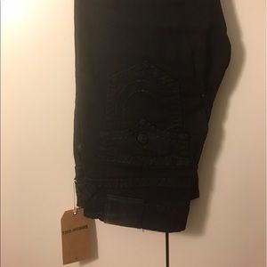 TRUE RELIGION MENS RICKY MIDNIGHT BLACK 34x34